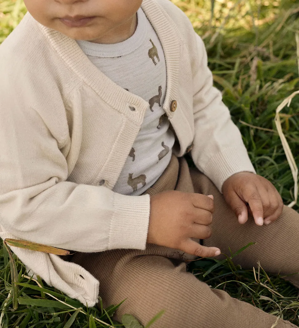 Lil' Atelier Leggings - Uld - Rib - NbnNoel - Tigers Eye