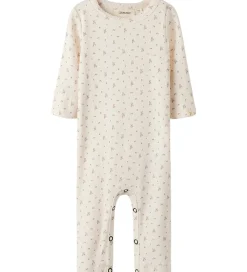 Lil Atelier Natdragt - Rib - NbfGago - Almost Mauve/Flowers