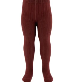 Lil Atelier Strømpebukser - Rib - NbfIlso - Hot Chocolate