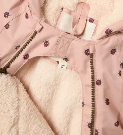 Lil' Atelier Vinterjakke - NbfLasnow05 - Misty Rose/Ladybug