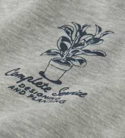 LMTD Hættetrøje - NlmKlant - Light Grey Melange/Pageant Blue