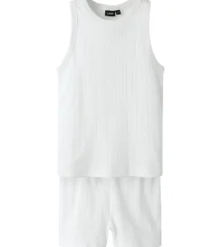 LMTD Nattøj - NlfNomina - Shorts/Undertrøje - Bright White