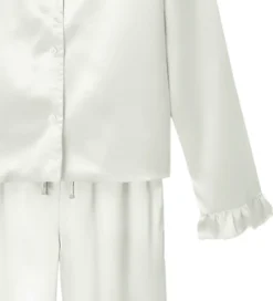 LMTD Pyjamas Set - Satin - NlfNightys - White Alyssum