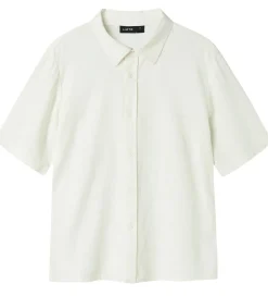 LMTD Skjorte - NlnFinen - Viskose/Hør - White Alssum