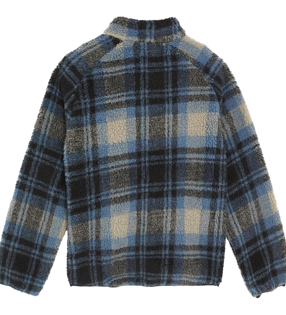 Lyle & Scott Fleecejakke - Jacquard Sherpa - Navyternet