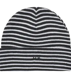 Mads Nørgaard Hue - Strik - Isak Ambas Stripe - Sort/Hvid