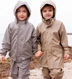 MarMar Regntøj m. Seler - PU - Oddy - Brown Stripe