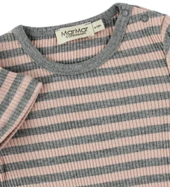 MarMar Sommerdragt - Rib - Rosa/Gråstribet