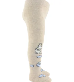 MarMar Strømpebukser - Jacquard - Moomin - Beige Meleret
