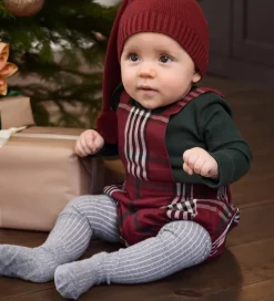 MarMar Strømpebukser - Rib - Grey Melange