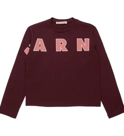Marni Bluse - Berry Jam m. Logo
