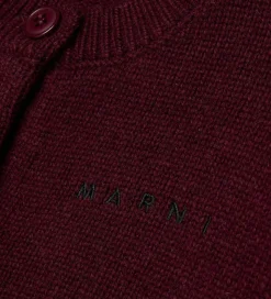 Marni Cardigan - Nylon/Uld - Berry Jam