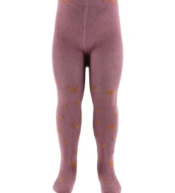 Melton Strømpebukser - Hearts Tights - Grape Shake