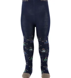 Melton Strømpebukser - Uld - Dog Fun - Peacoat Blue