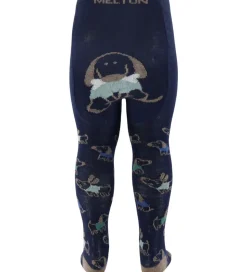 Melton Strømpebukser - Uld - Dog Fun - Peacoat Blue