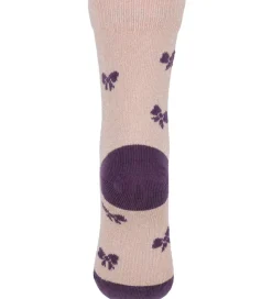 Melton Strømper - Glimmer - Crystal Pink m. Sløjfer