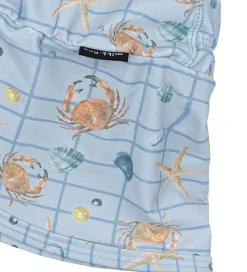 Mikk-Line Badehat - UV50+ - Faded Denim m. Tern/Print