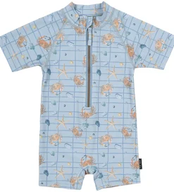 Mikk-Line Badeheldragt - UV50+ - Faded Denim m. Tern/Print