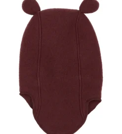 Mikk-Line Elefanthue - Uld - 1-lags - Rum Raisin m. Ører