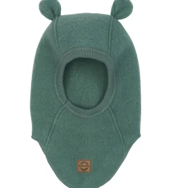 Mikk-Line Elefanthue - Uld - 1-lags - Balsam Green m. Ører