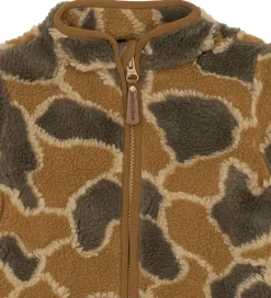 Mikk-Line Fleecejakke - Burlwood m. Camouflage