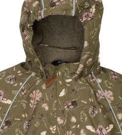 Mikk-Line Flyverdragt - Forrest - Burnt Olive m. Print