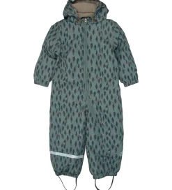 Mikk-Line Flyverdragt - Recycled - Balsam Green m. Print