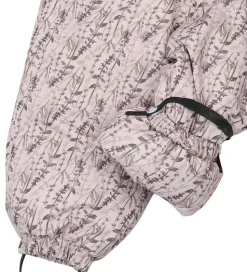 Mikk-Line Flyverdragter - Floral - Cloud Gray m. Print