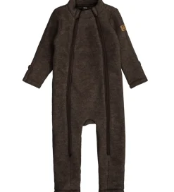 Mikk-Line Køredragt - Uld - Dark Brown Melange