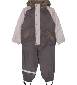 Mikk-Line Regntøj m. Fleece/Seler - PU - 3i1 - Sparrow