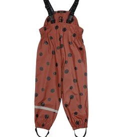 Mikk-Line Regntøj m. Seler - PU - Henna m. Mariehøne