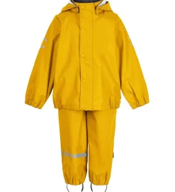 Mikk-Line Regntøj m. Seler - PU - Recycled - Sunflower