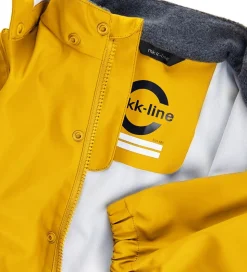 Mikk-Line Regntøj m. Seler - PU - Recycled - Sunflower