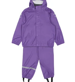 Mikk-Line Regntøj m. Seler - PU - Deep Lavender
