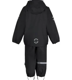 Mikk-Line Regntøj m. Seler - PU - Recycled - Black