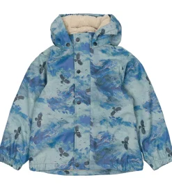 Mikk-Line Regntøj m. Seler/For - Blue Nights m. Bjerge