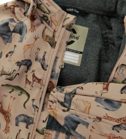 Mikk-Line Softshelljakke m. Fleece - Recycled - Nougat m. Dyr