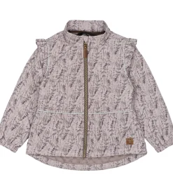 Mikk-Line Termotøj - Cloud Gray m. Blomster/Flæser