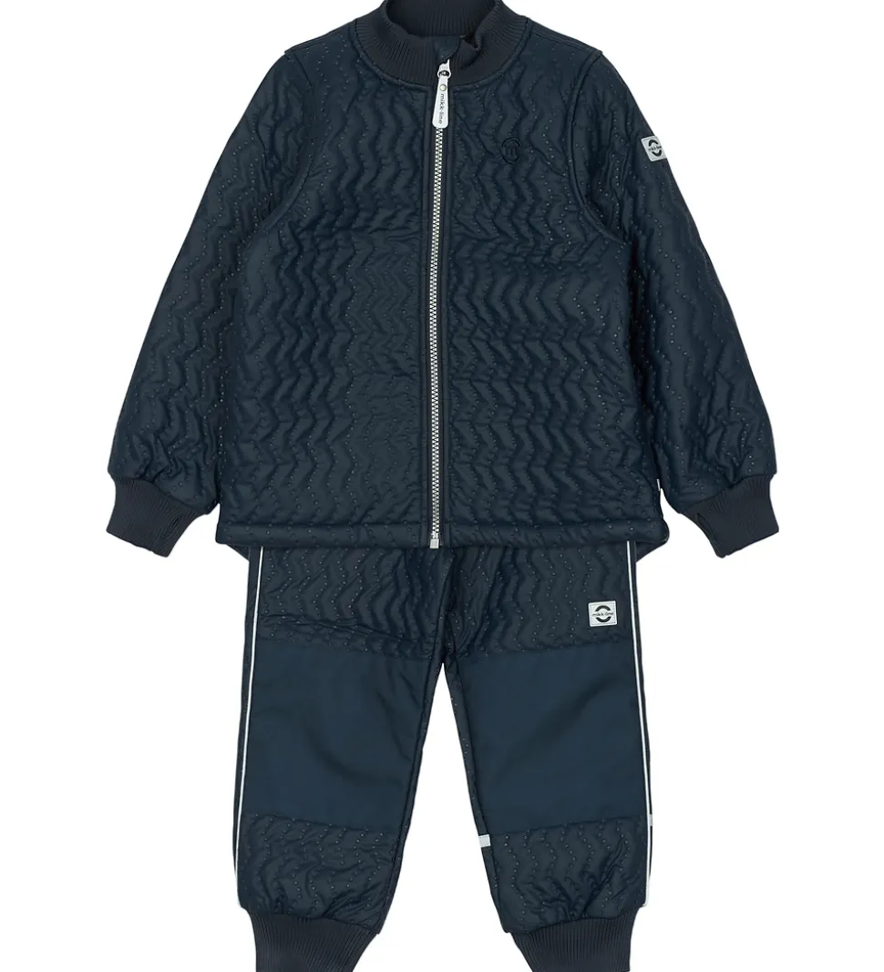 Mikk-Line Termotøj m. Fleece - Duvet - Coated - Blue Nights