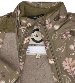 Mikk-Line Vinterjakke - Recycled - Burnt Olive m. Print