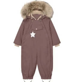 Mini A Ture Flyverdragt - MatWisti Fleece/Fur - Chestnut Brown