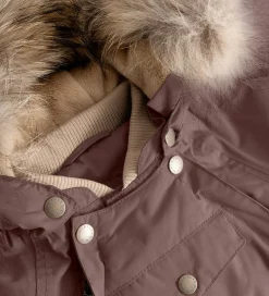 Mini A Ture Flyverdragt - MatWisti Fleece/Fur - Chestnut Brown