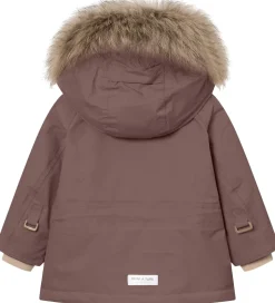 Mini A Ture Vinterjakke - MatWally Fleece/Fur - Peppercorn Plum