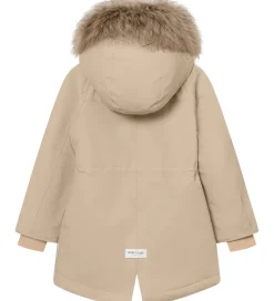Mini A Ture Vinterjakke - MatVikania Fleece/Fur - Savannah Tan