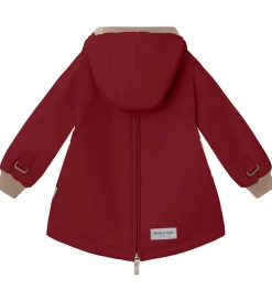 Mini A Ture Vinterjakke - Babywen Fleece - Red Marlot