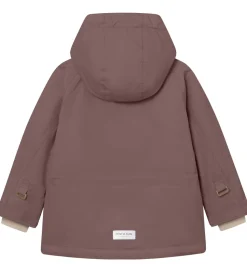 Mini A Ture Vinterjakke - MatWally Fleece - Peppercorn Plum