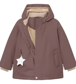 Mini A Ture Vinterjakke - MatWally Fleece - Peppercorn Plum