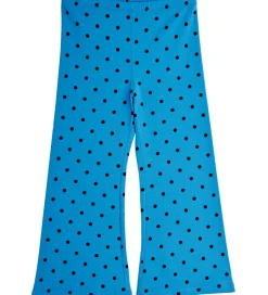 Mini Rodini Bukser - Flared - Polka Dots - Blå