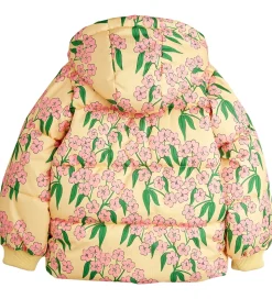 Mini Rodini Dynejakke - Alpine Flowers - Gul