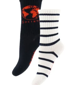 Mini Rodini Strømper - 2-pak - Society - Blå